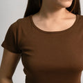 Women's Organic Pima Cotton T-Shirt – Brown